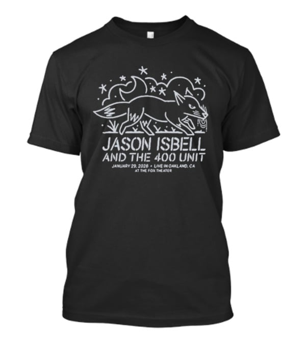 Jason Isbell And The 400 Unit Live In Oakland January 29 2026 Fox Theater T-Shirt