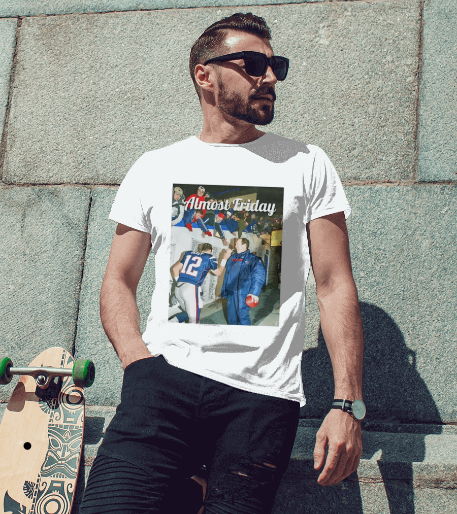 Almost Friday Bill And Tom Football Celebration Patriots 12 T-Shirt