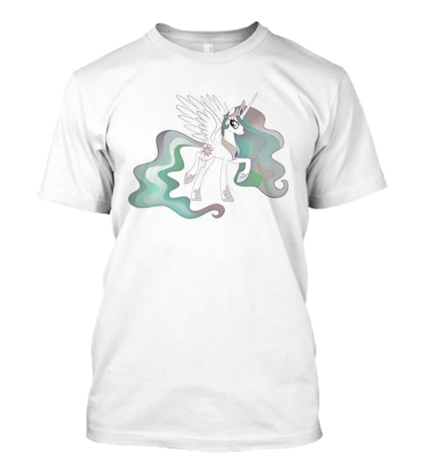 Unicorn Princess Celestia John Felix Cena Wings And Horn Fantasy Fusion T-Shirt