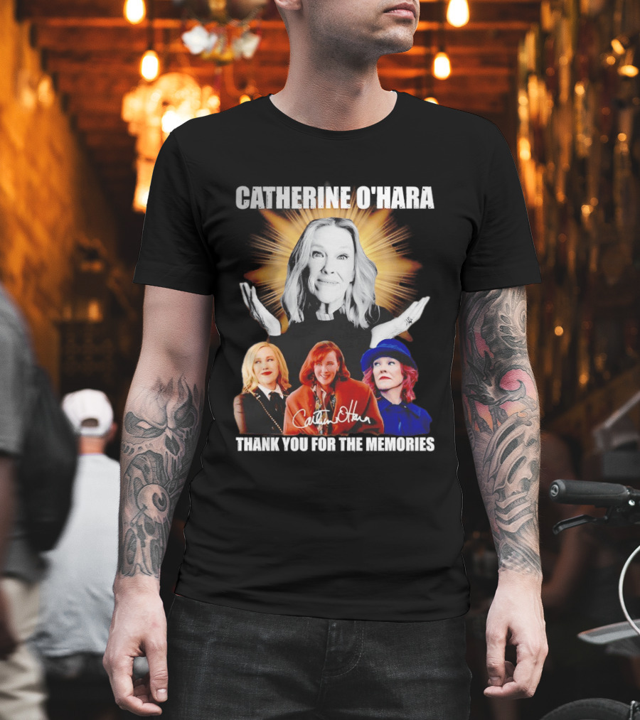 Catherine O'Hara Thank You For The Memories Iconic Roles Signature T-Shirt