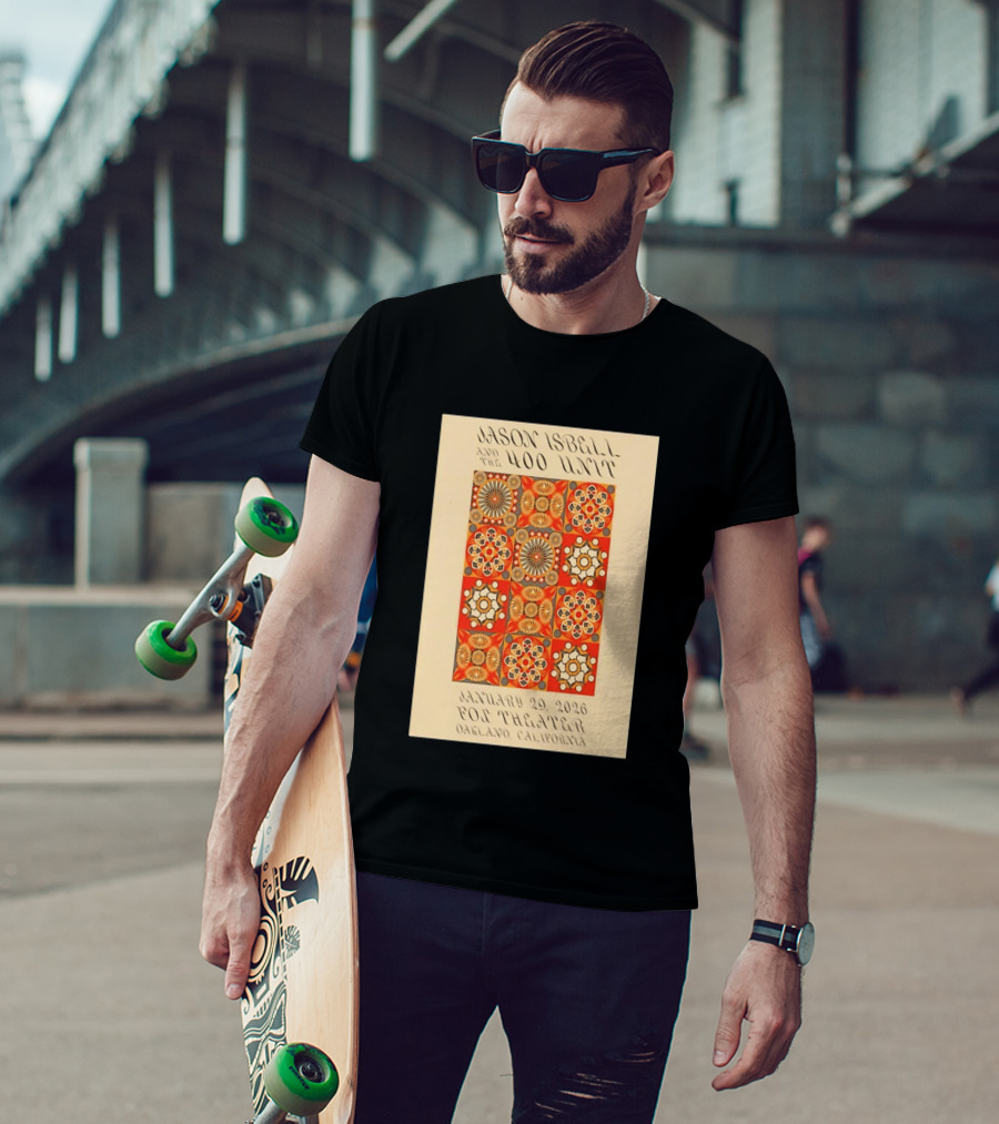 Jason Isbell And The 400 Unit January 29 2026 Fox Theater Oakland California T-Shirt