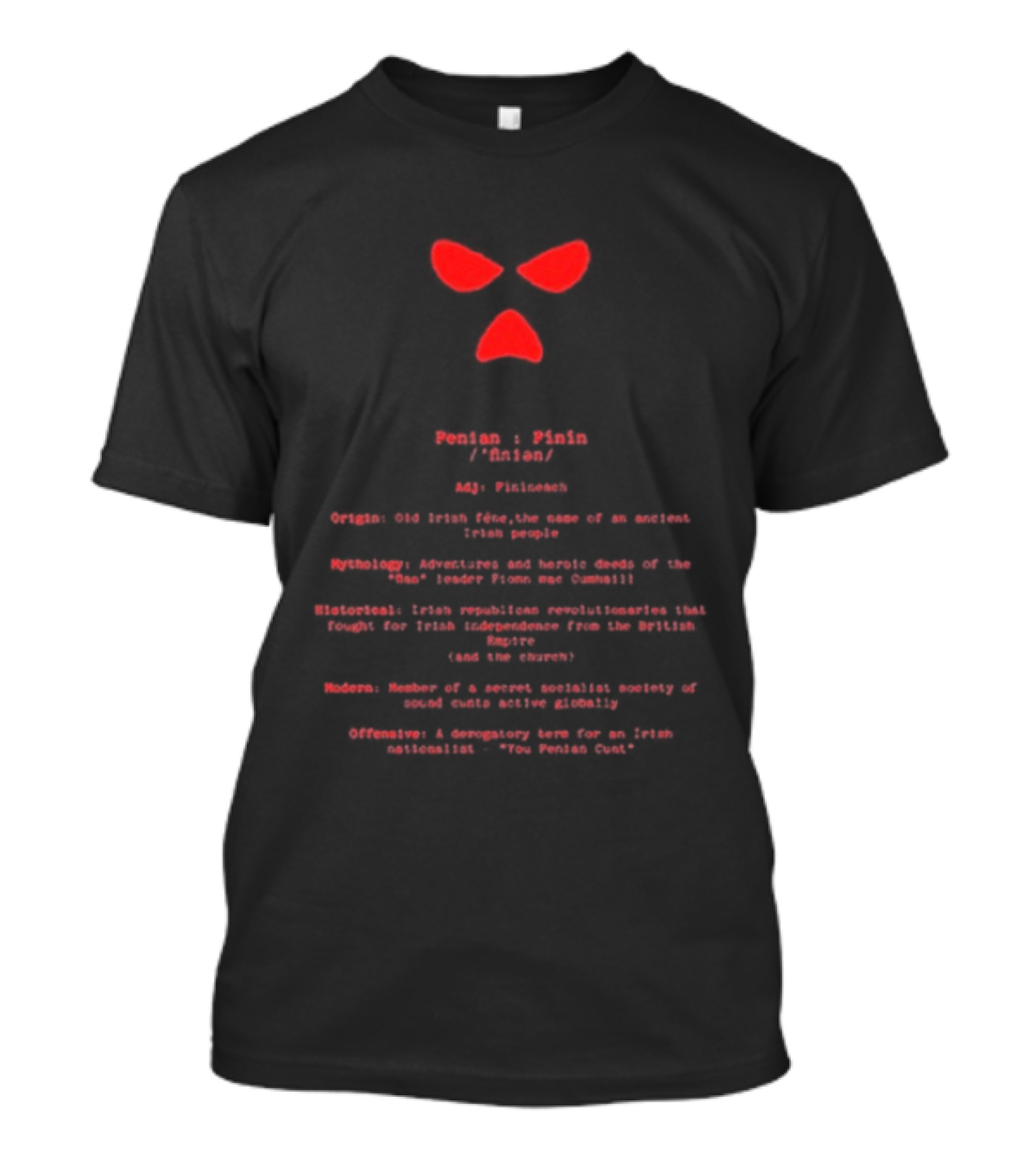 Fenian Kneecap Rebels Support Ireland Traditional Melody Lyrics T-Shirt