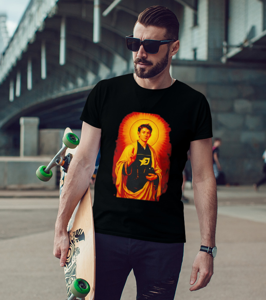 Saint Max Verstappen F1 Racing Iconic Imagery With Halo And Driver T-Shirt