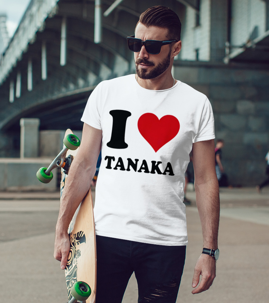 I Love Tanaka Ao Tanaka Leeds United FC T-Shirt