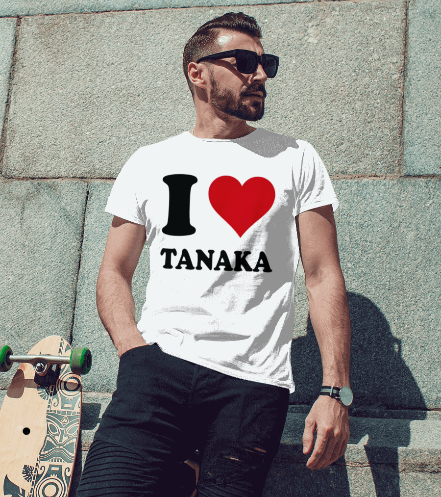I Love Tanaka Ao Tanaka Leeds United FC T-Shirt