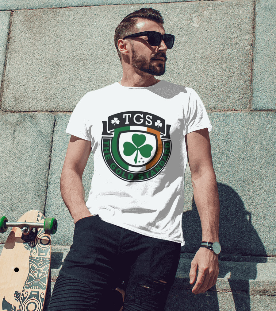 TGS The Gold Standard Shamrock Emblem With Irish T-Shirt