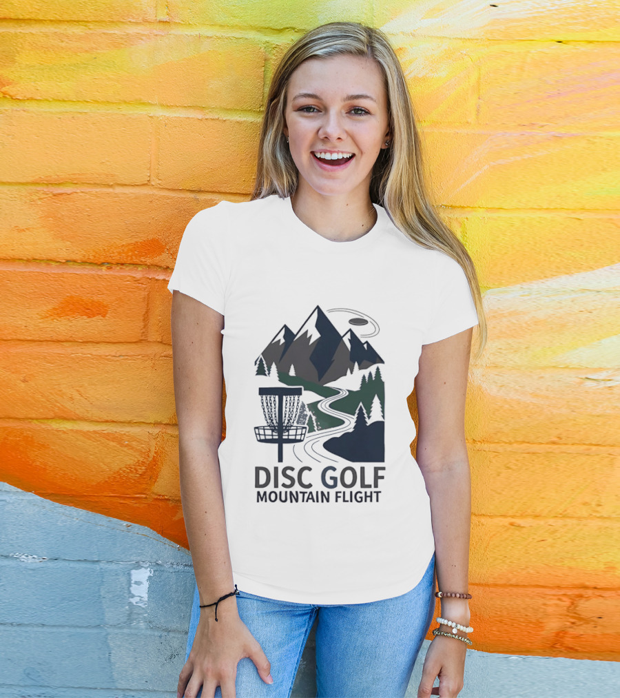Disc Golf Mountain Flight Adventure Scenic Course T-Shirt