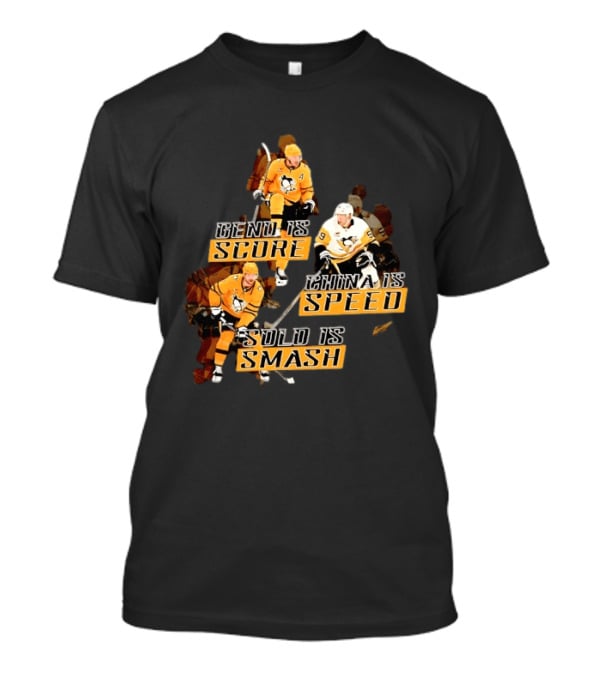 Pittsburgh Penguins Geno Score China Speed Solo Smash Hockey Players T-Shirt