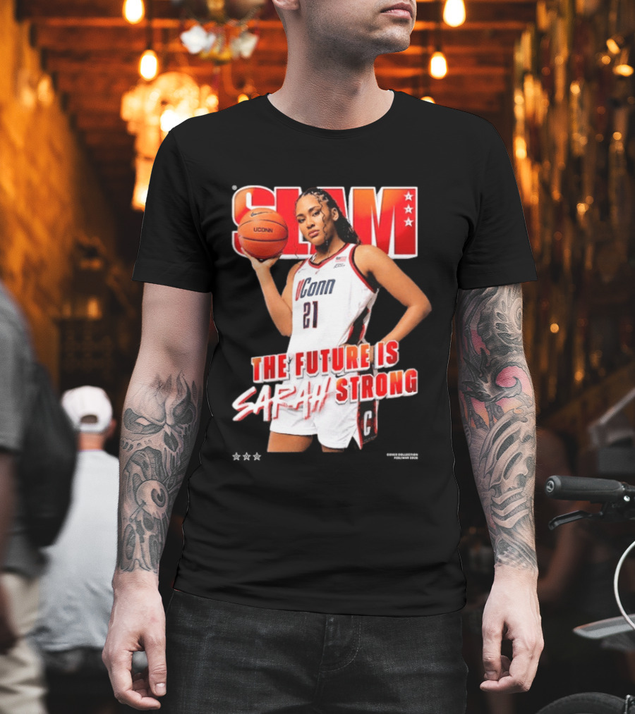 UConn Basketball Slam The Future Is Sarah Strong T-Shirt