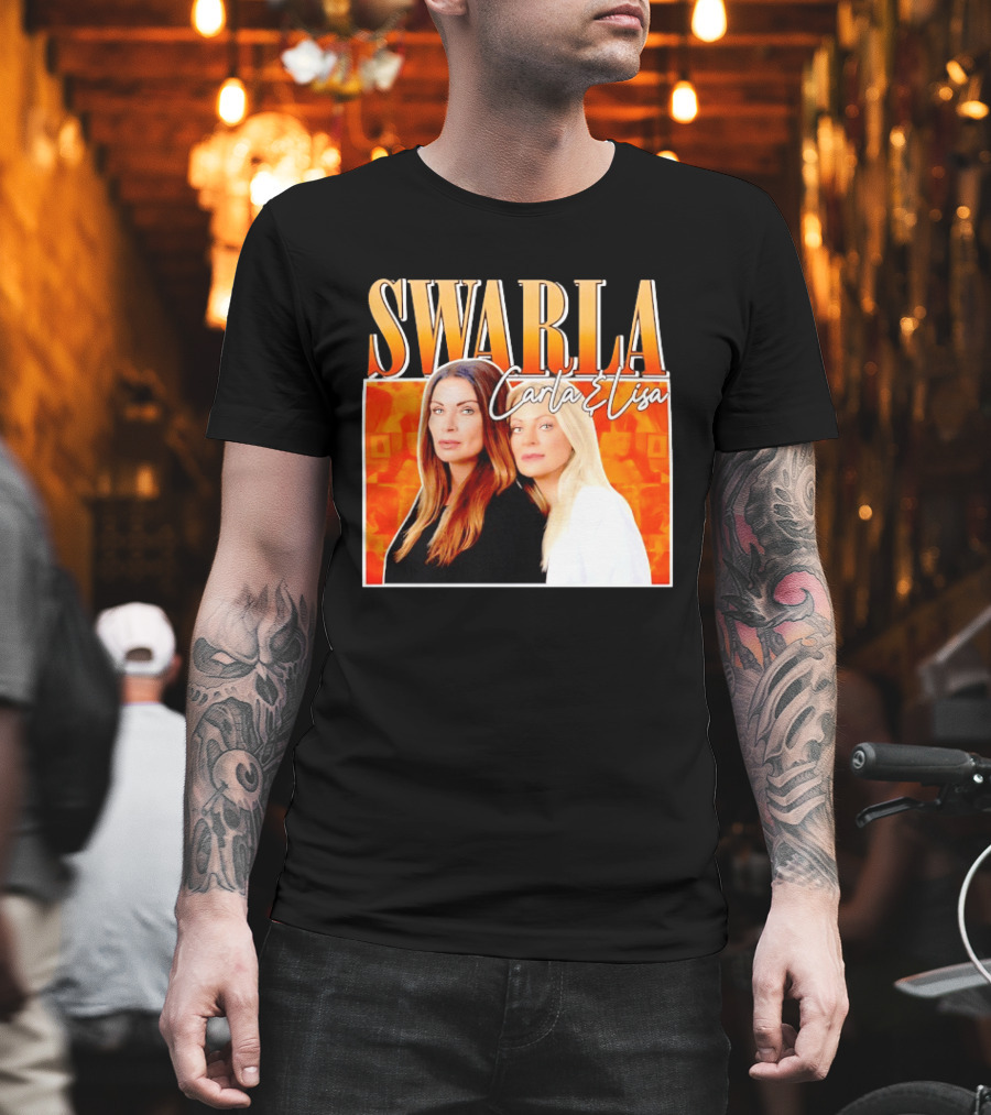 Swarla Carla and Lisa Iconic Orange T-Shirt