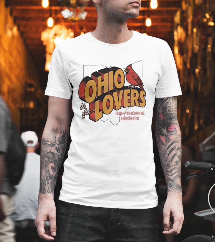 Ohio Is For Lovers Hawthorne Heights Cardinal T-Shirt
