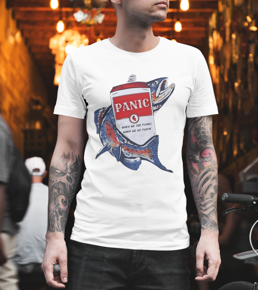 Widespread Panic When We See Fishes Go Fishin' WSMFP Fishing Lot T-Shirt