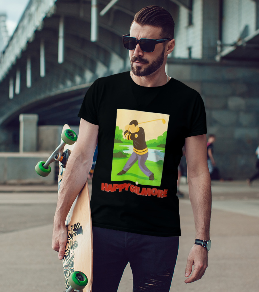 Happy Gilmore Hockey Player Golfing Pittsburgh Penguins T-Shirt
