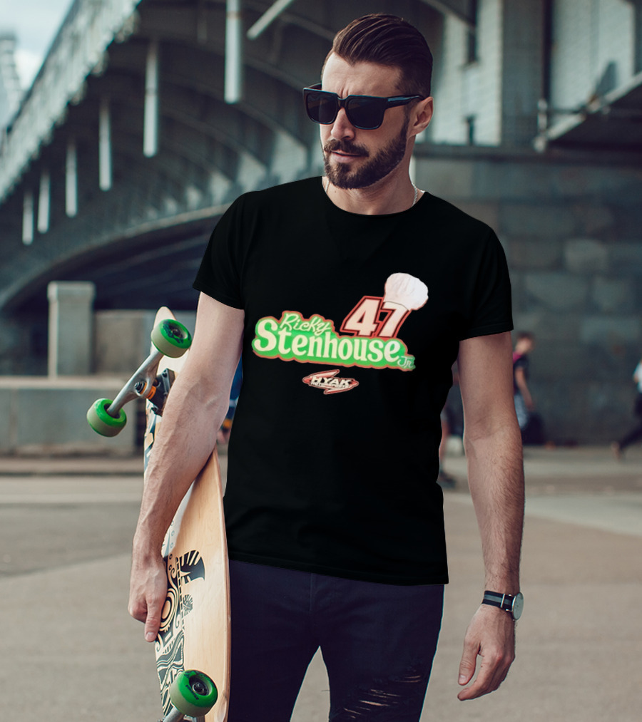 Ricky Stenhouse Jr 47 Hyak Motorsports Chef Hat T-Shirt