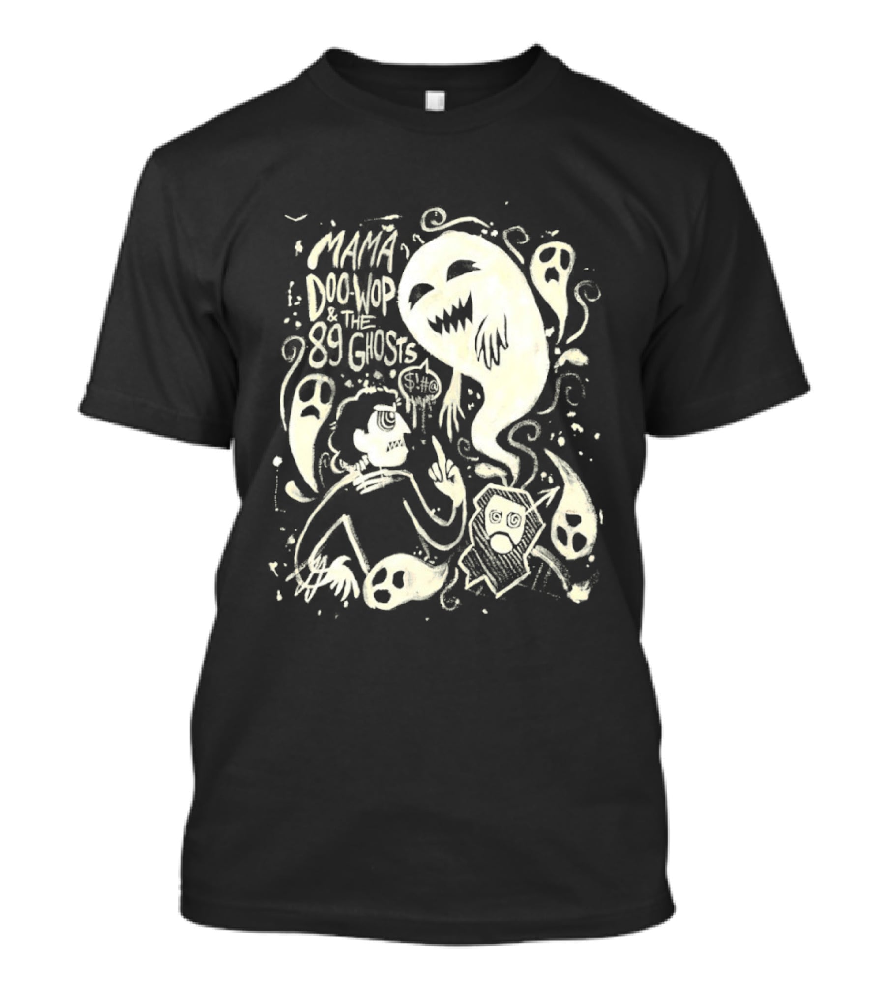 Mama Doo Wop And The 89 Ghosts Supernatural Illustrations T-Shirt