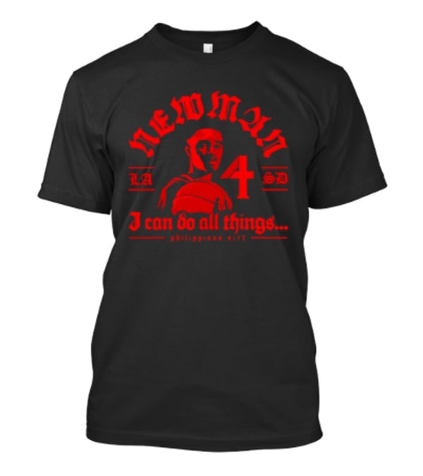 Sean Newman Jr 4 San Diego State Aztecs Basketball I Can Do All Things Philippians 4:13 T-Shirt