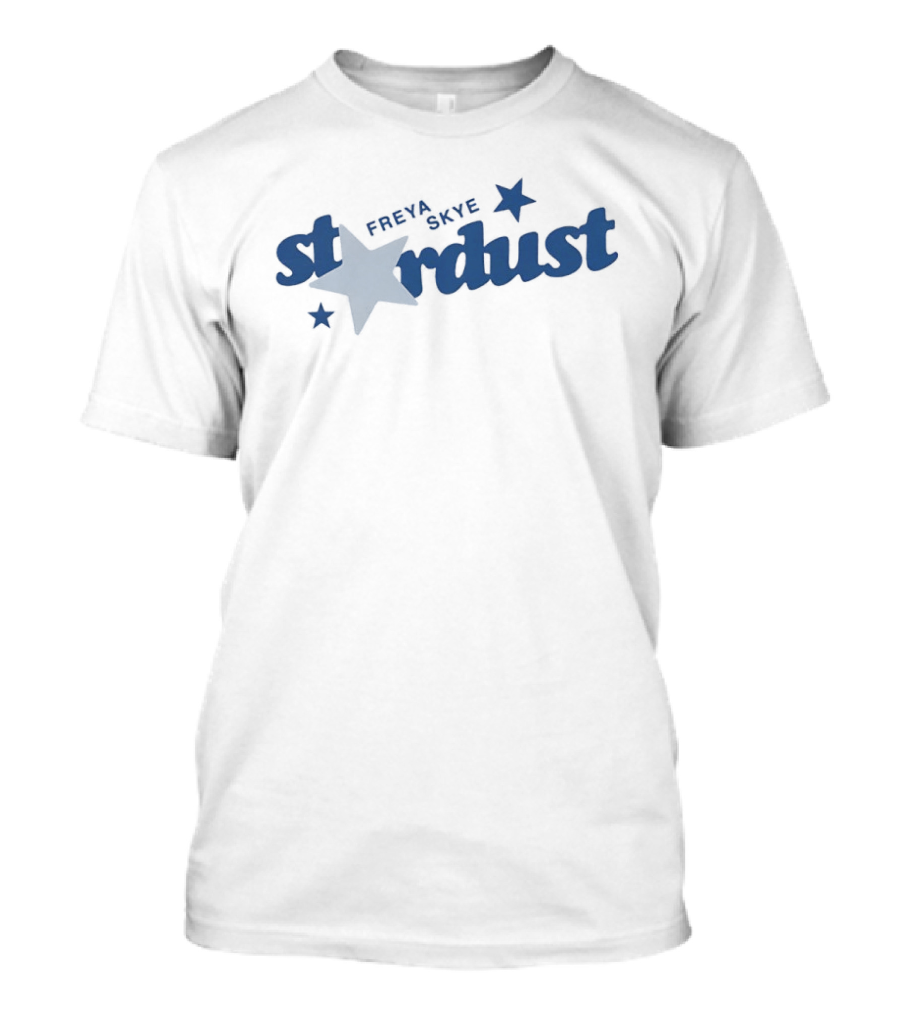 Freya Skye Stardust Stars Navy Blue Text With Star T-Shirt