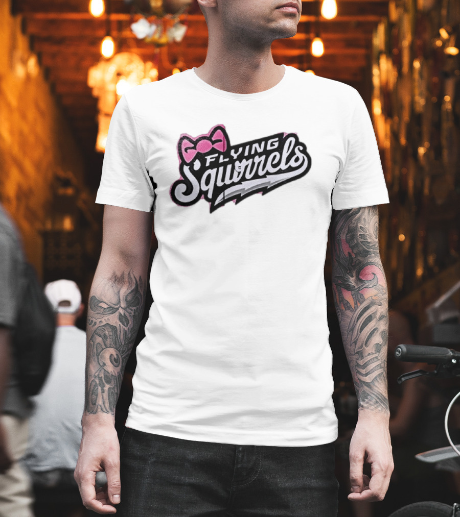 Richmond Flying Squirrels Nutasha Pink Bow Team Unveiled T-Shirt