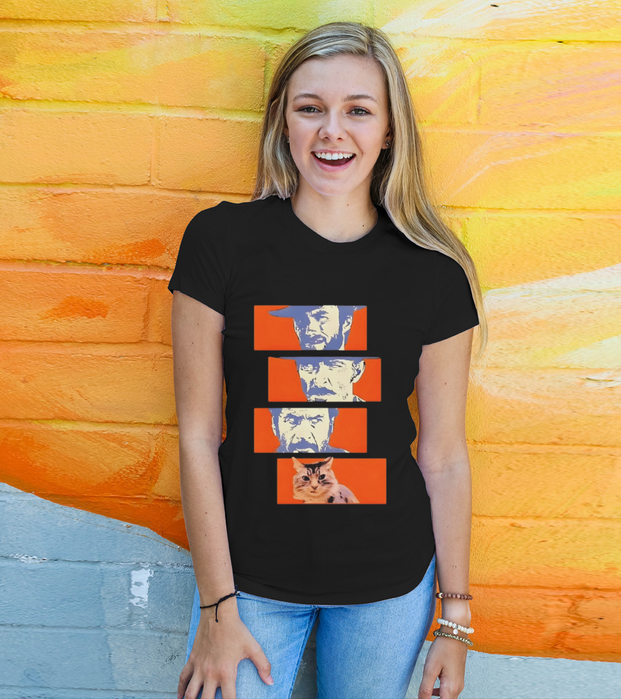 Buono Brutto Cattivo And Cat Pop T-Shirt