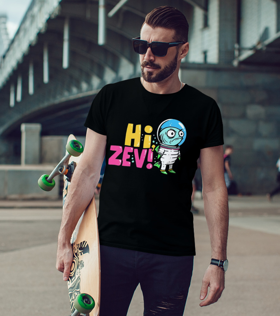 Hi ZEV Astronaut Fish In Spacesuit With Bubble Helmet T-Shirt