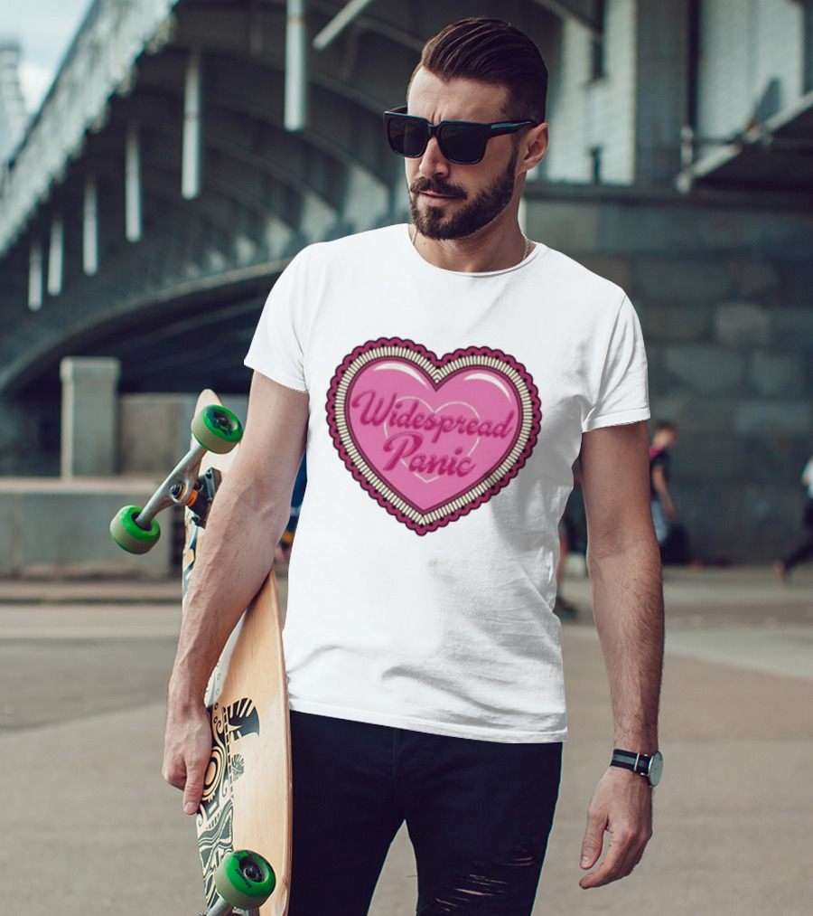 Widespread Panic Heart Pink Love T-Shirt