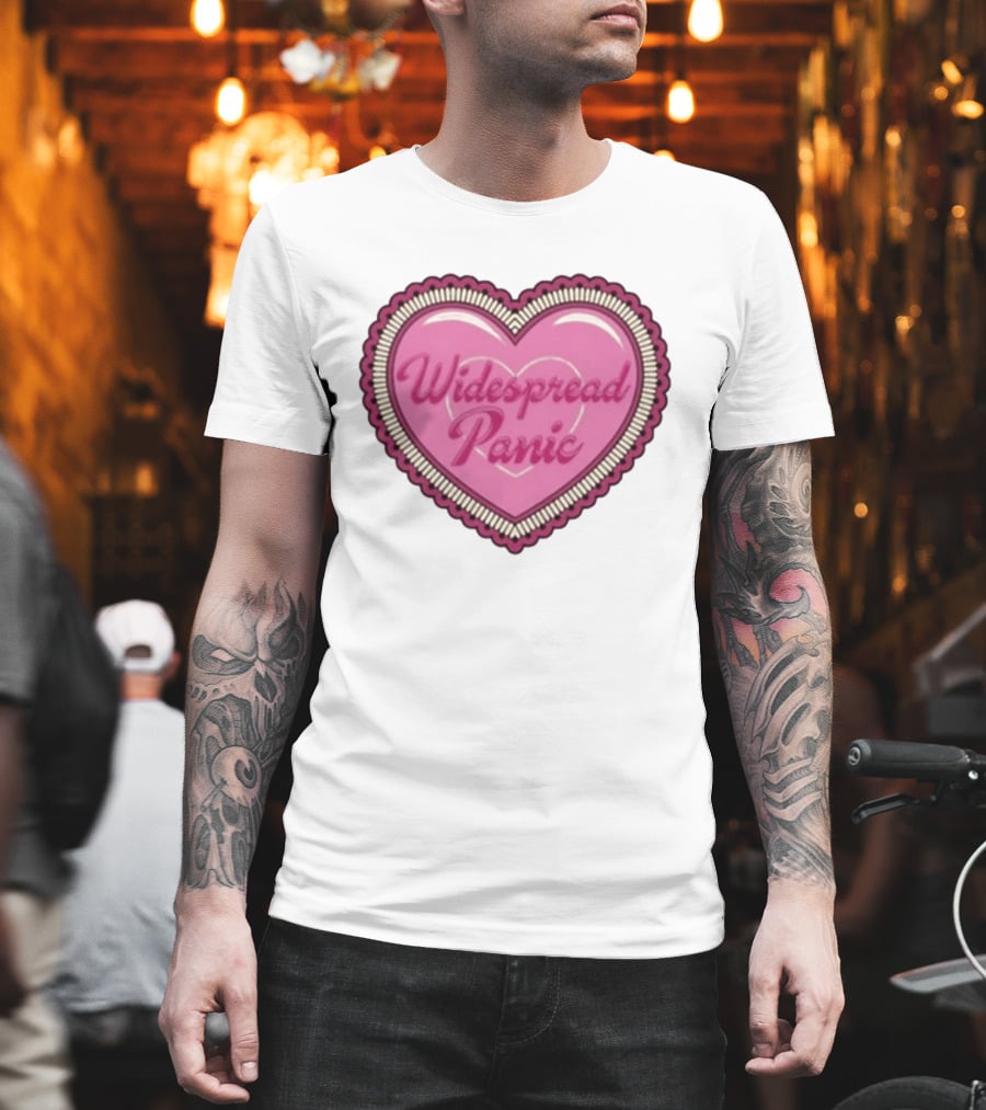 Widespread Panic Heart Pink Love T-Shirt