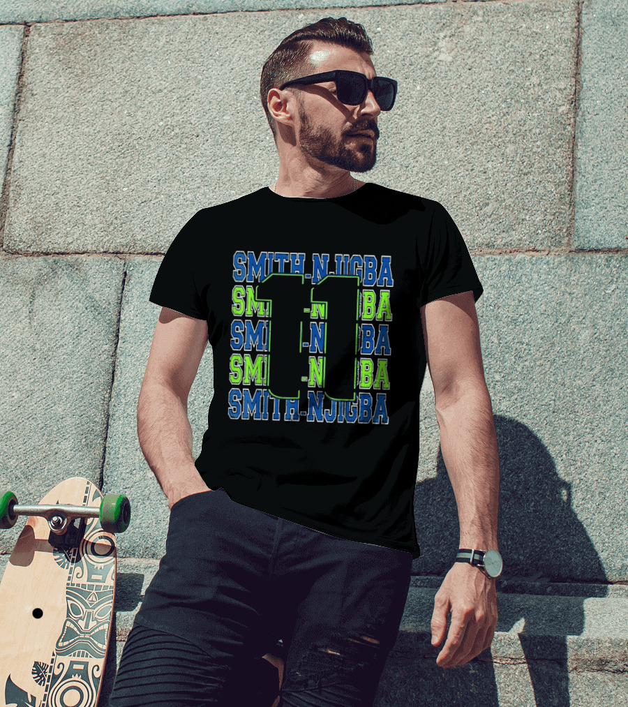 Jaxon Smith Njigba 11 Smith Njigba Seattle Seahawks T-Shirt