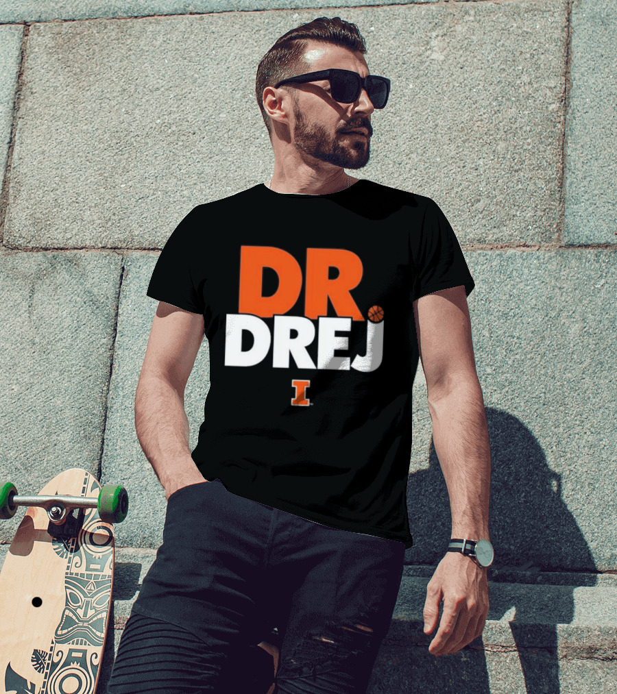 Andrej Stojakovic Dr. Drej I Illinois Fighting Illini T-Shirt