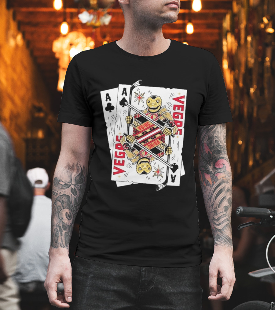 Vegas Golden Knights Chance Ace Playing Cards T-Shirt