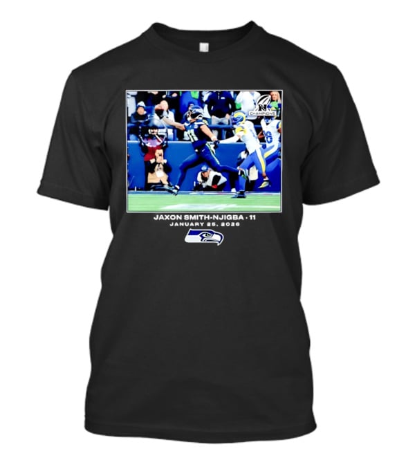 Seattle Seahawks Jaxon Smith Njigba 11 January 25 2026 Game Day Highlight Champions T-Shirt