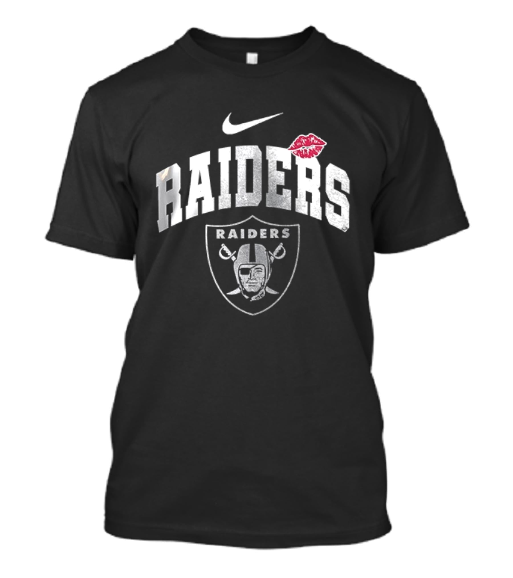 Nike Raiders Kiss Makeup Artist Las Vegas Raiders T-Shirt