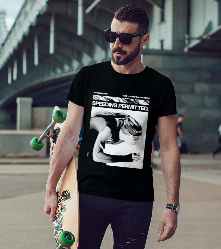 Jutta Leerdam Nike Speeding Permitted Gold Medal 1000m Olympic Speed Skating T-Shirt