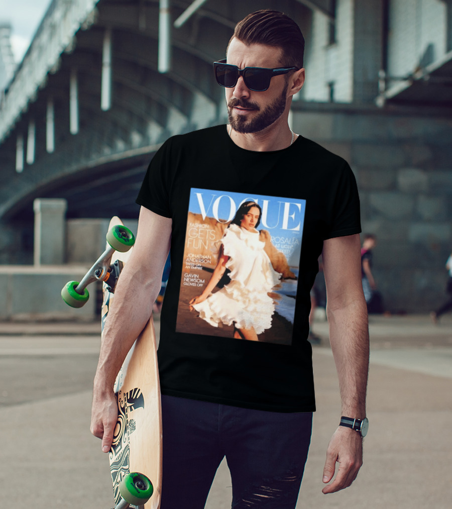 Vogue Spring Fashion Rosalia At Light Speed Jonathan Anderson Gavin Newsom T-Shirt