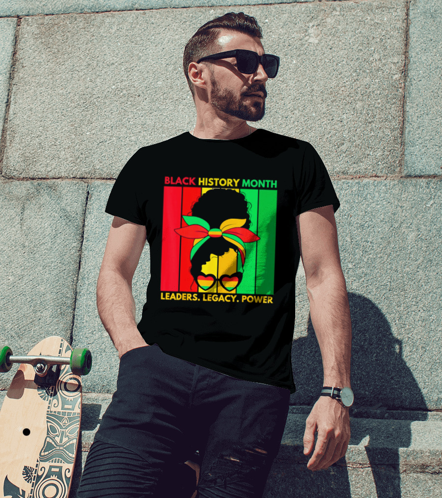 Black History Month Leaders Legacy Power African American T-Shirt