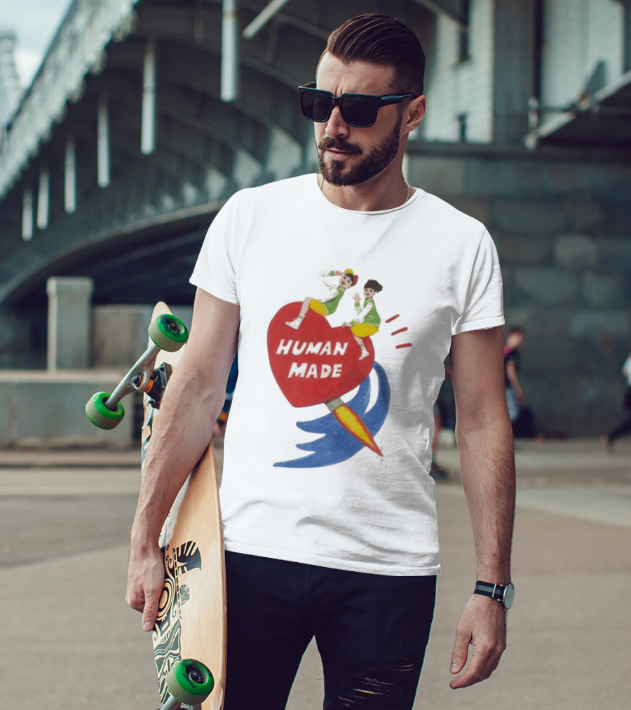 Human Made Heart Rocket Design Keiko Sootome T-Shirt