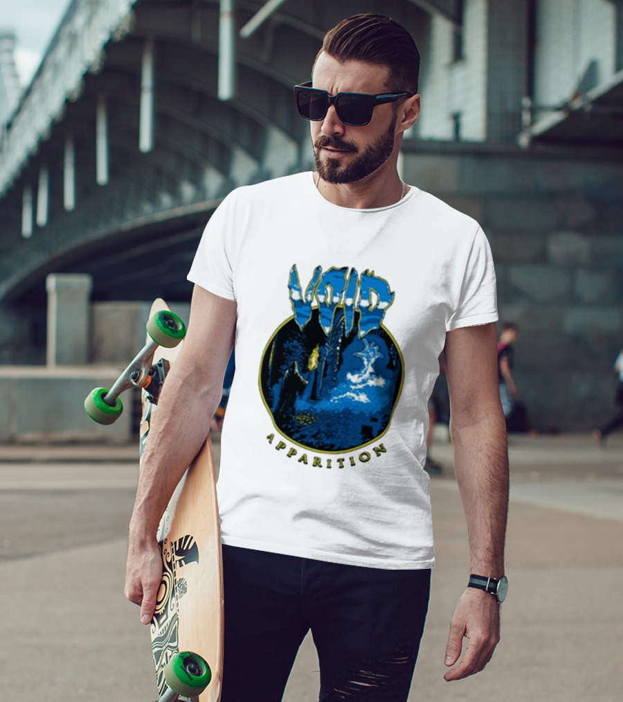 Void Apparition Blue Ghostly Scene T-Shirt