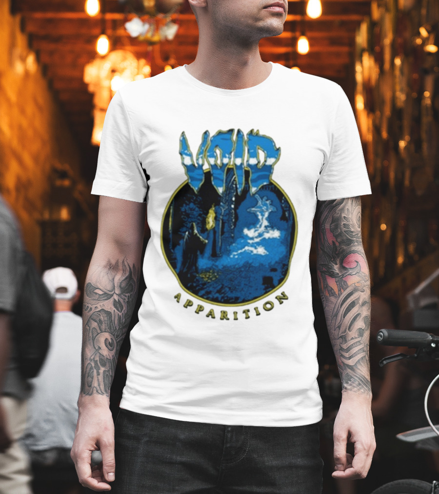 Void Apparition Blue Ghostly Scene T-Shirt