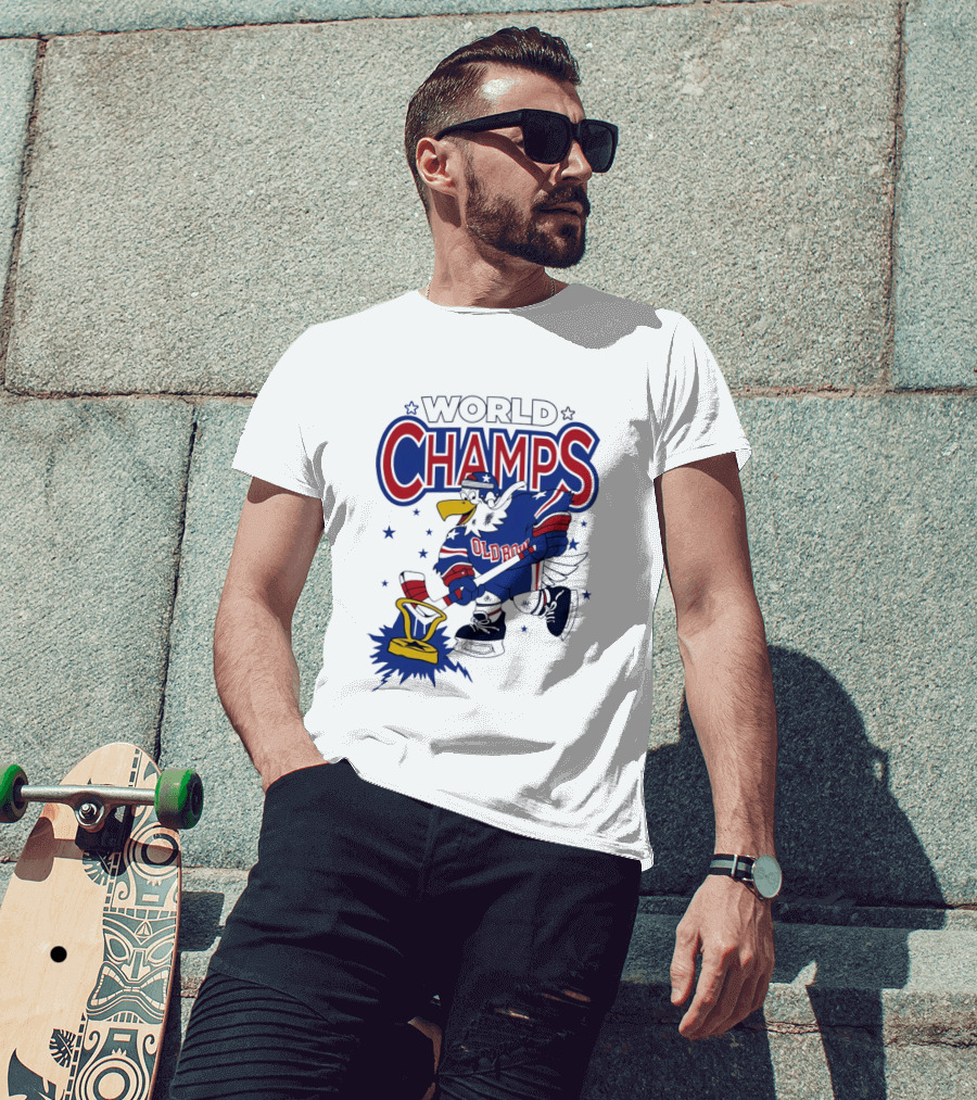 World Champs Old Boy Eagle Hockey Victory T-Shirt