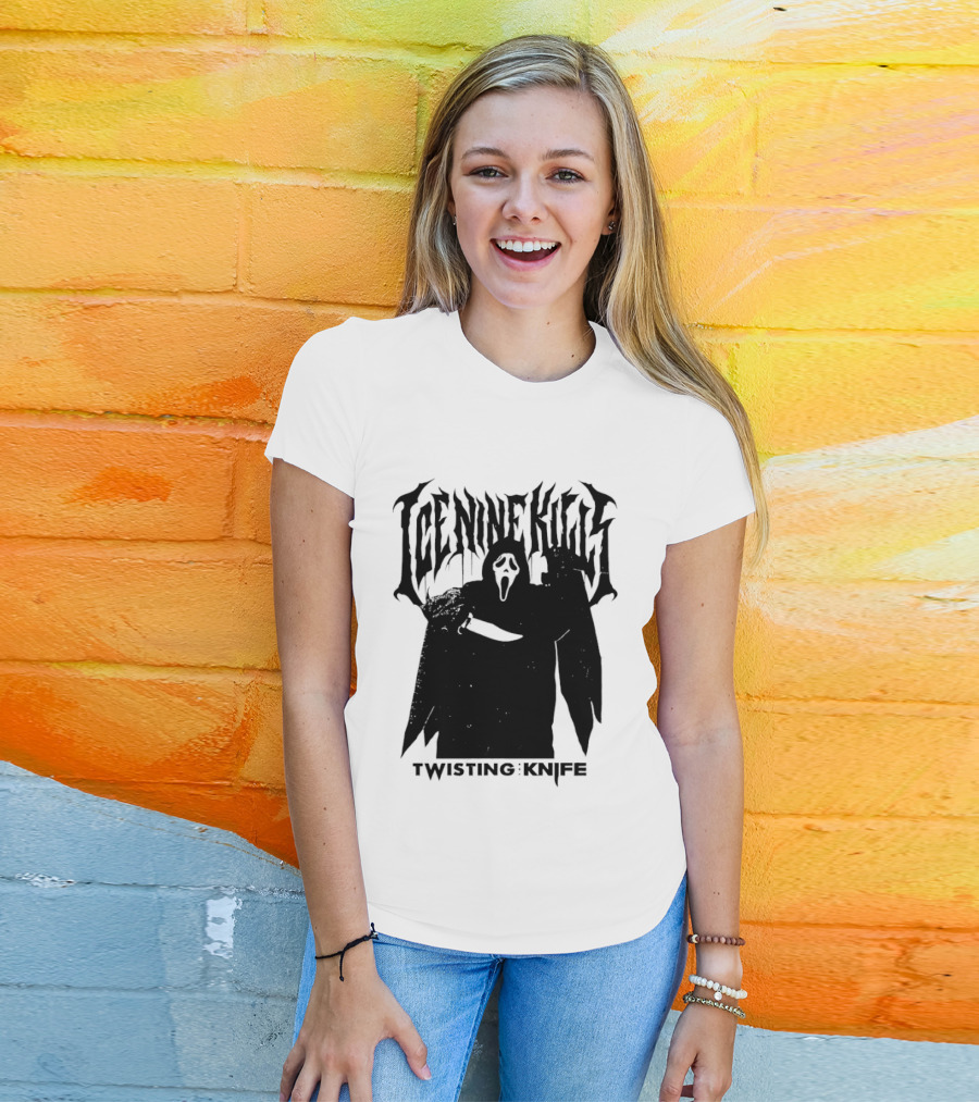 Ice Nine Kills Twisting The Knife Ghost Face Scream 7 Collaboration T-Shirt