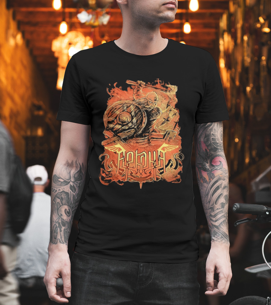 Arkona Viking Warrior USA Canada 2016 Tour T-Shirt