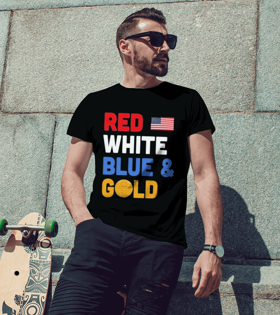 Red White Blue Gold Team USA Win Olympics Forever T-Shirt