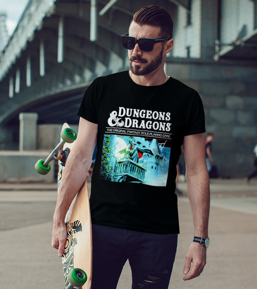 Dungeons And Dragons The Original Fantasy Role Playing Game Vampire Castle T-Shirt