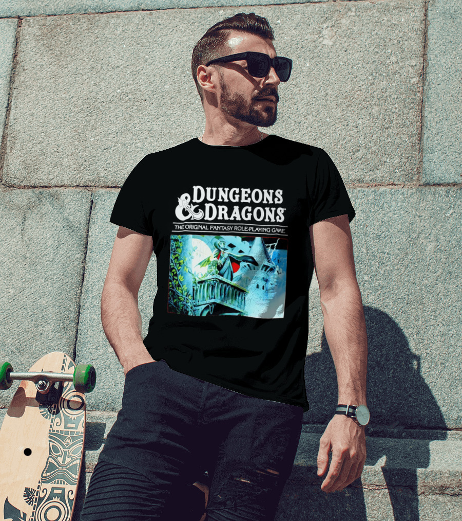Dungeons And Dragons The Original Fantasy Role Playing Game Vampire Castle T-Shirt