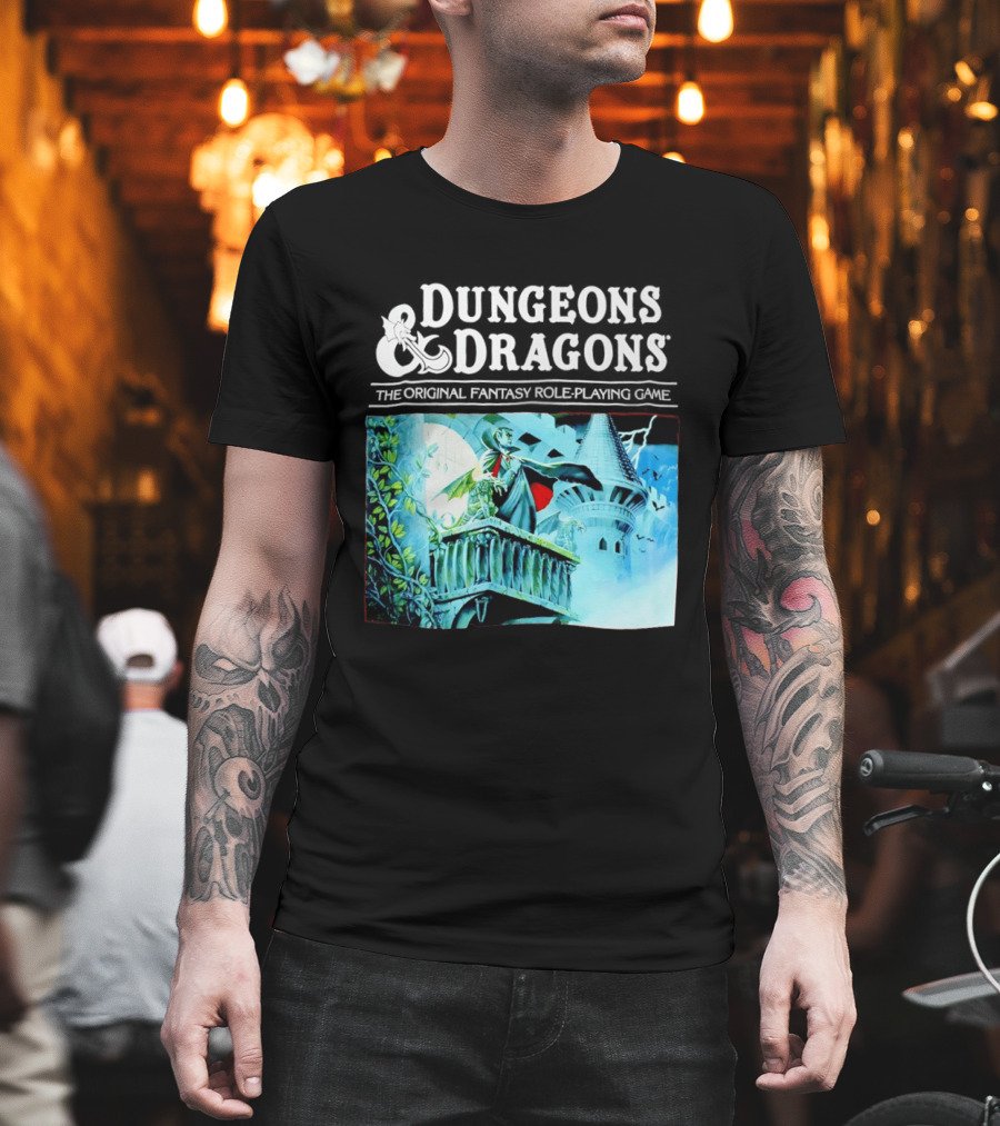 Dungeons and Dragons The Original Fantasy Role Playing Game Vampire Castle T-Shirt