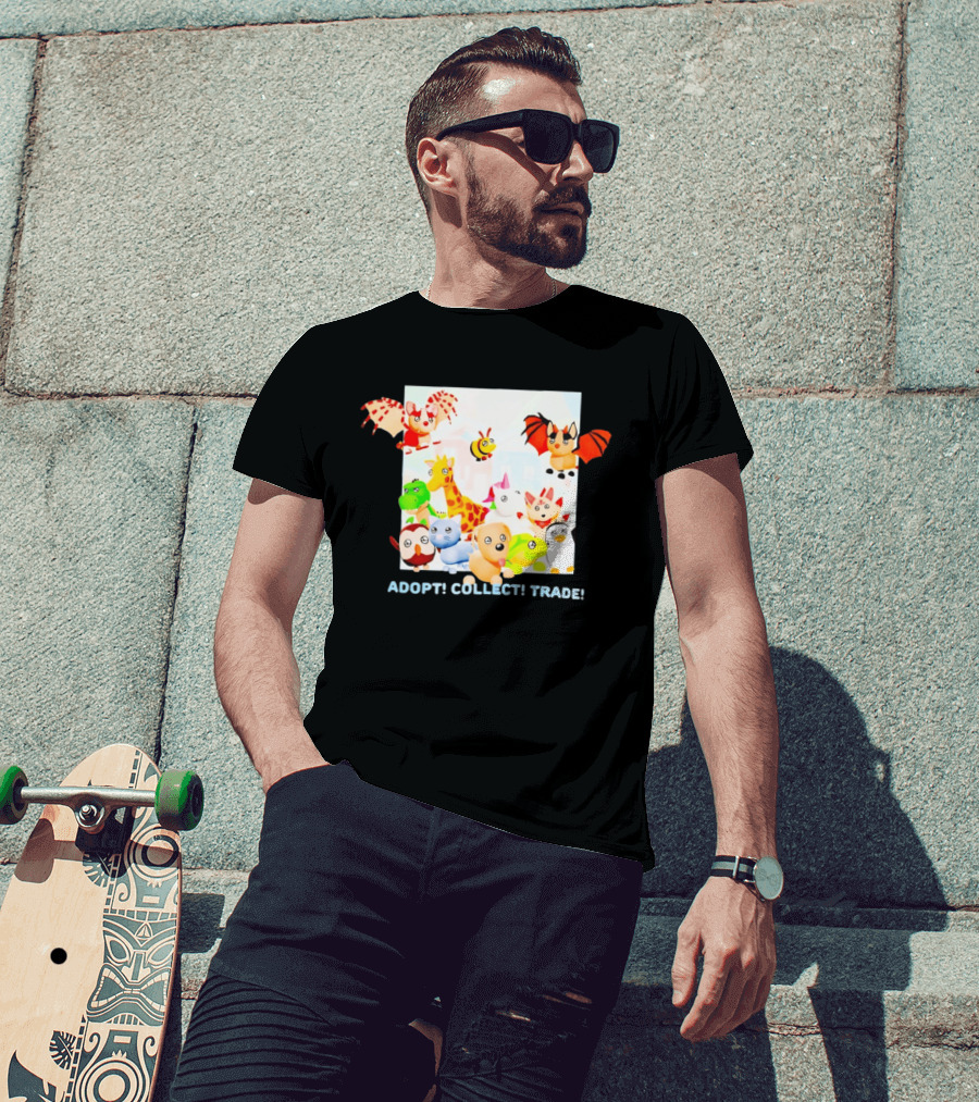 Adopt Me Collectible Pets Game Characters Adopt Collect Trade T-Shirt