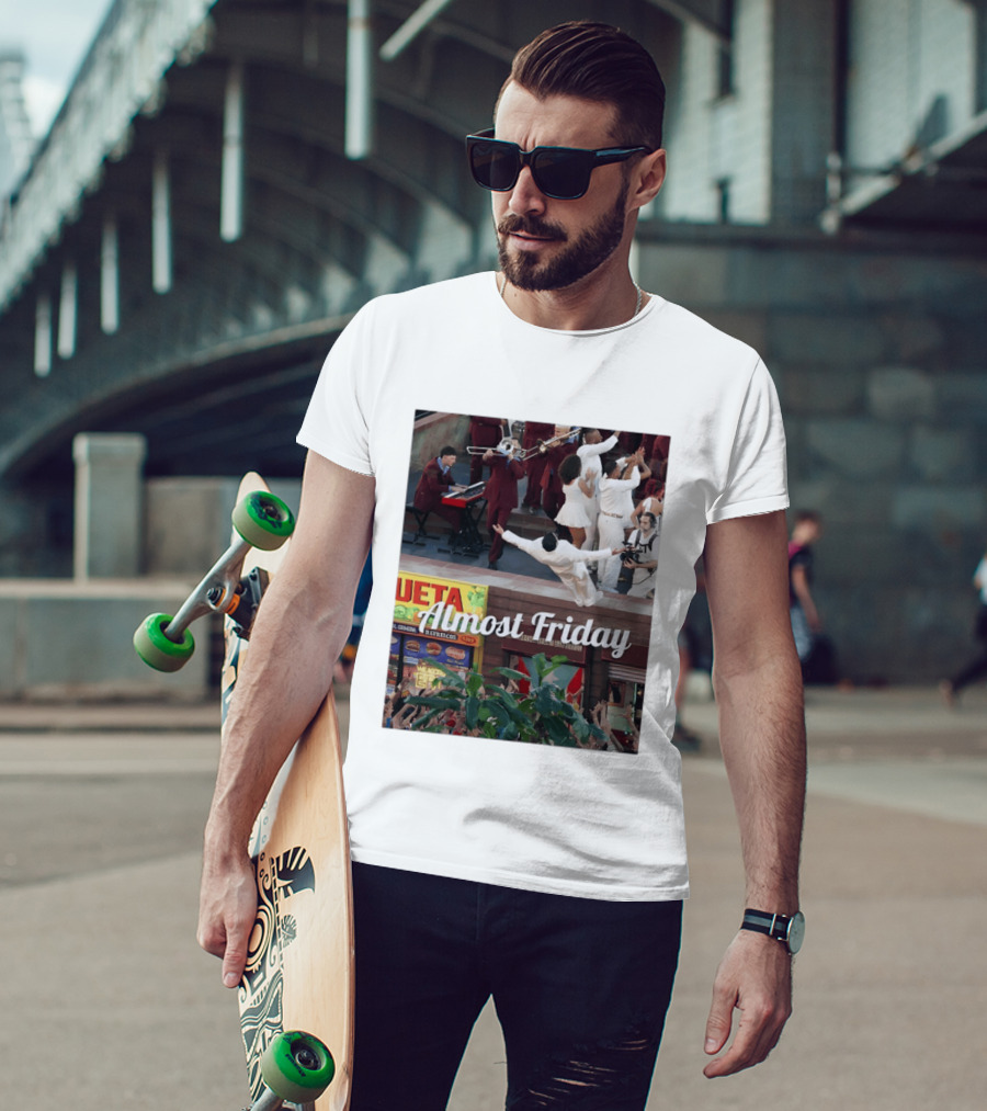 Almost Friday Bad Bunny Un Verano Sin Ti Party Scene T-Shirt