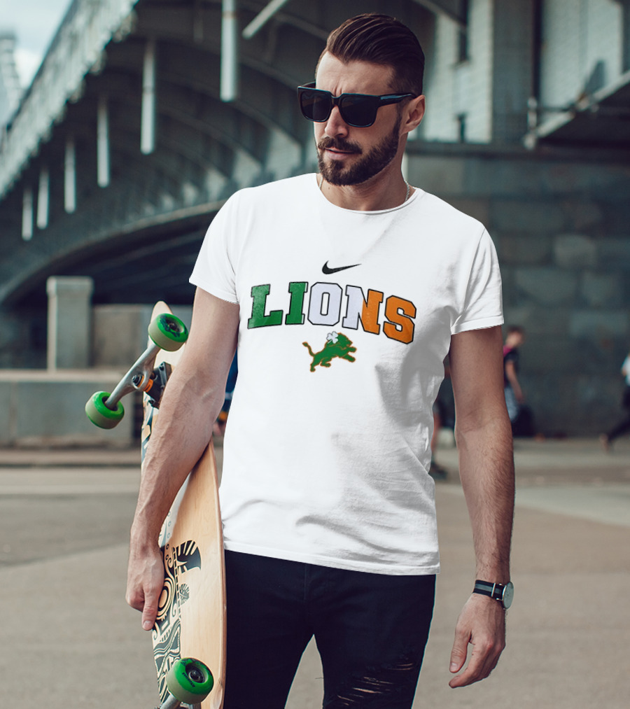 Detroit Lions Nike Irish St Patrick's Day T-Shirt