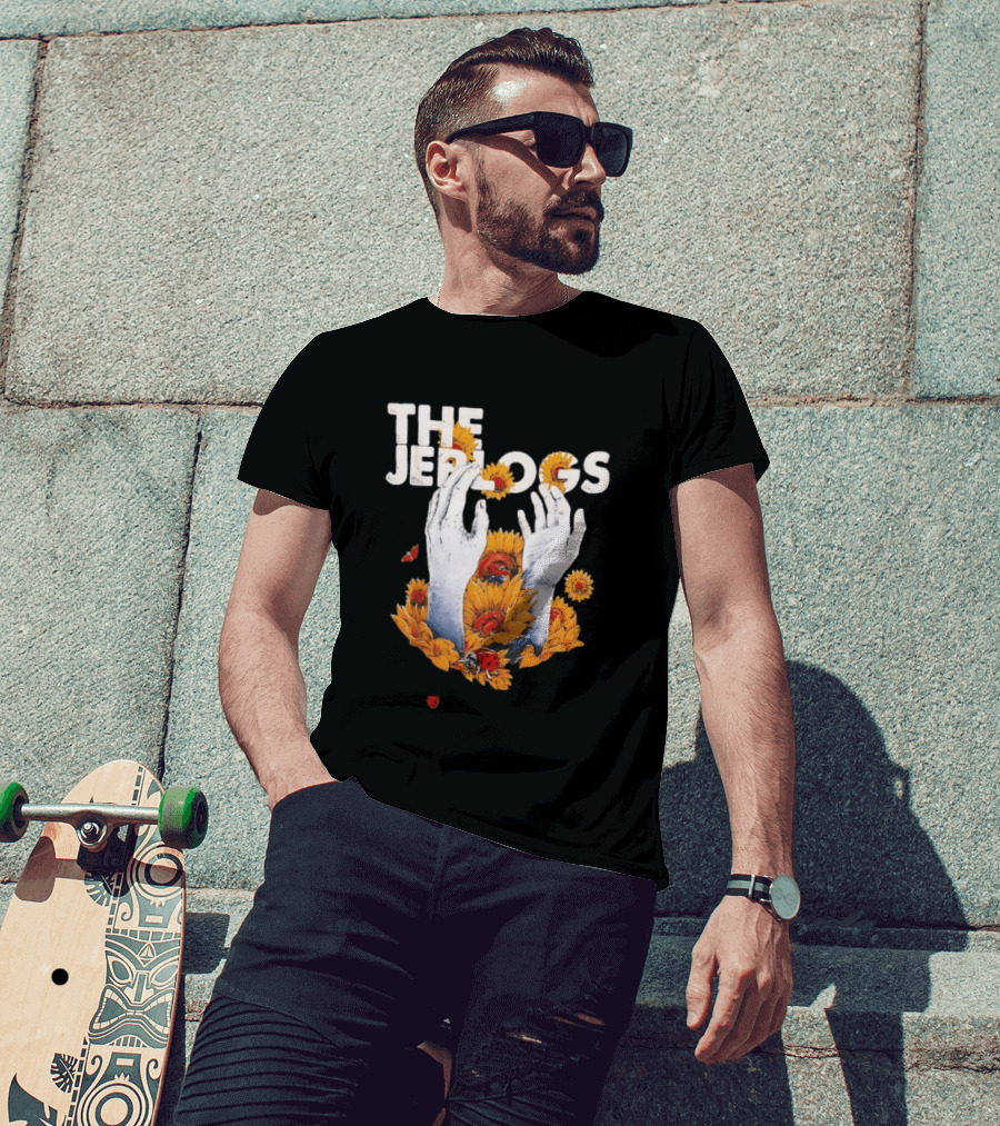 The Jep Logs Sunflowers And Ladybugs Blossoming Hands T-Shirt