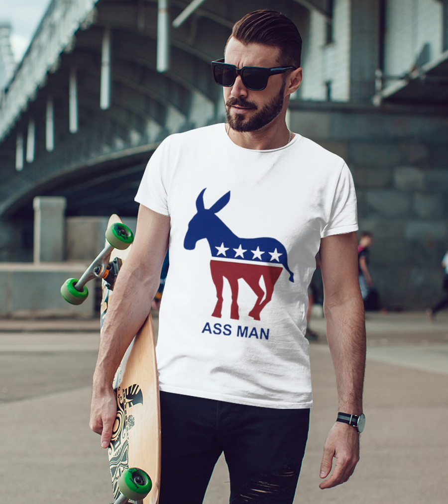 Ass Man Democratic Party Donkey Stars T-Shirt
