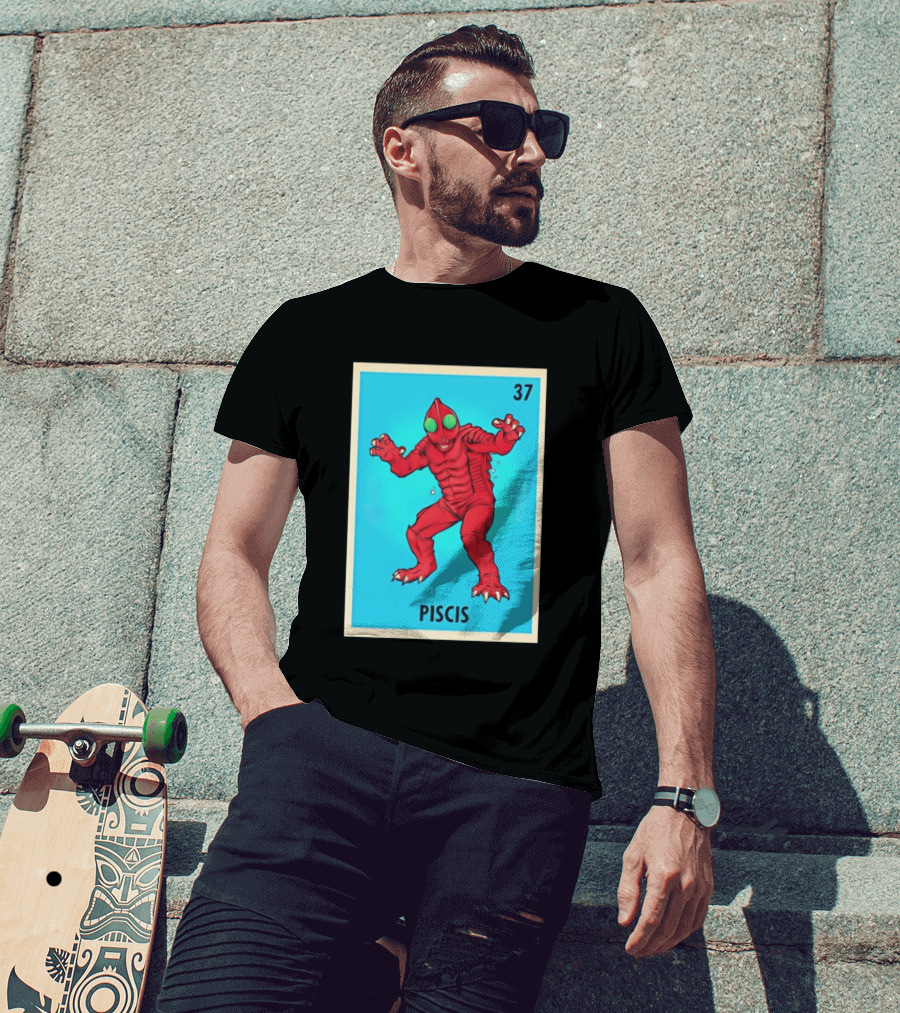 Piscis Card 37 Loteria Monster T-Shirt